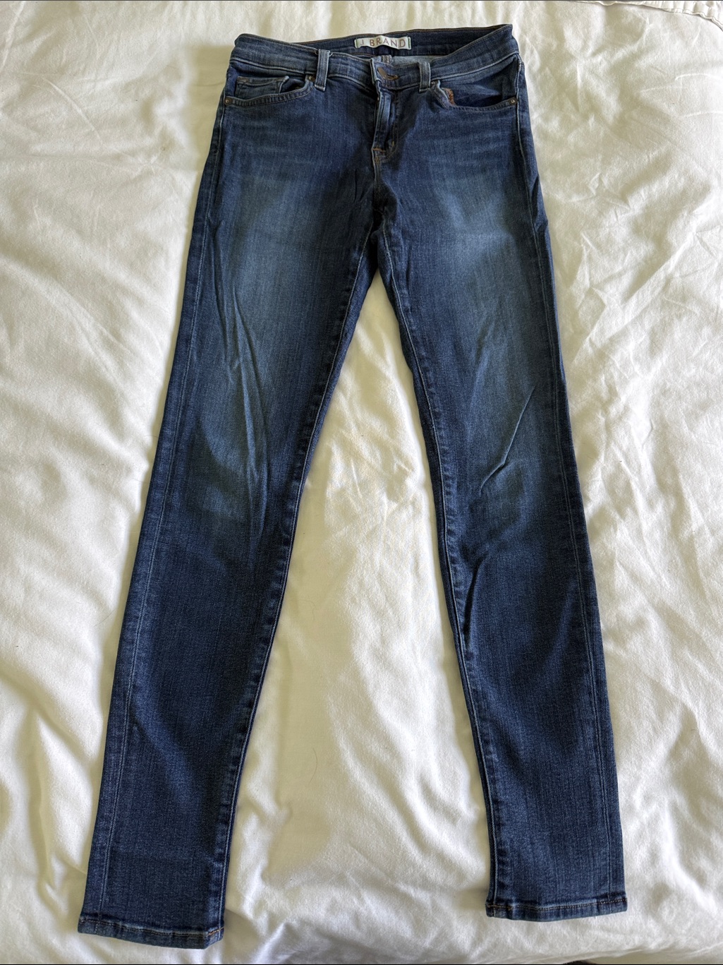J Brand Skinny Jeans In Dark Blue Denim
